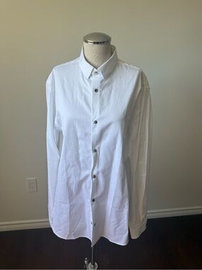 The Kooples White Long-Sleeve Button-Down Shirt